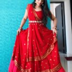 Traditional red India Saree