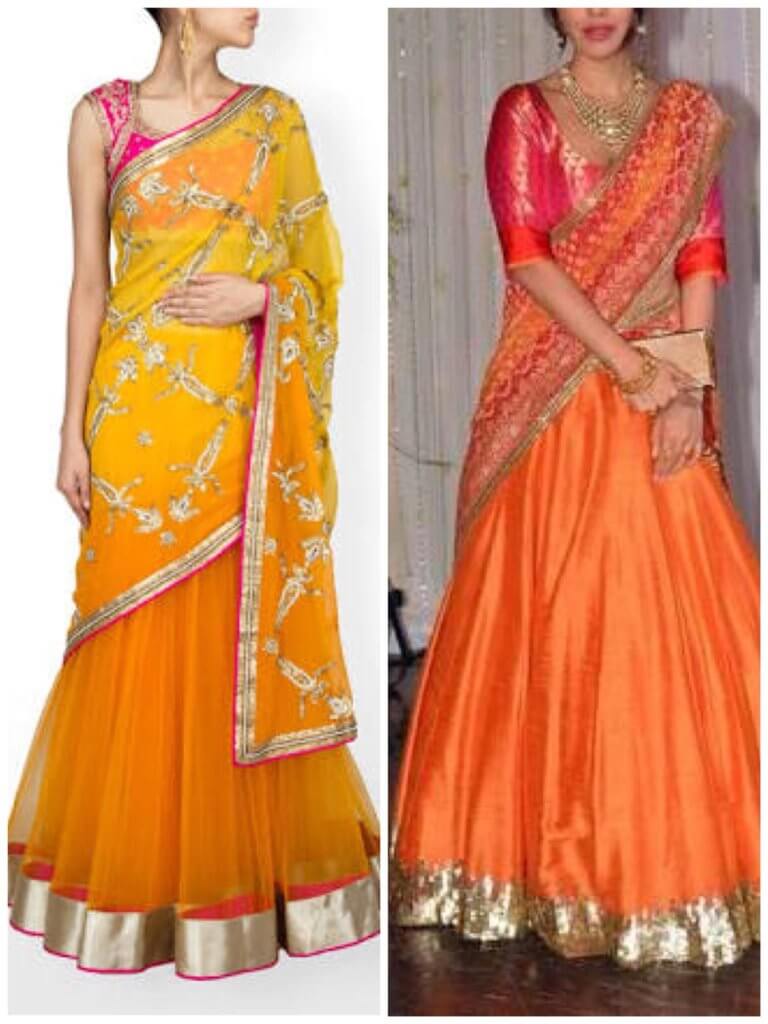 How To Wear Saree In Ghagra Style: Saree Draping - Best Saree ...