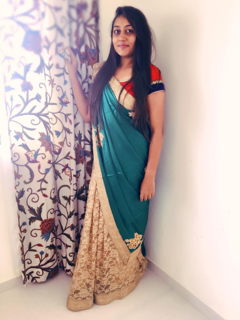 gujarati style saree
