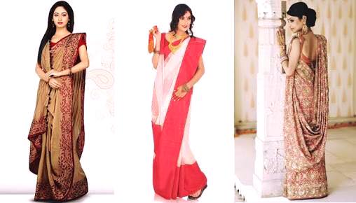10 Cancan Saree Draping Style to Copy – Let's Get Dressed