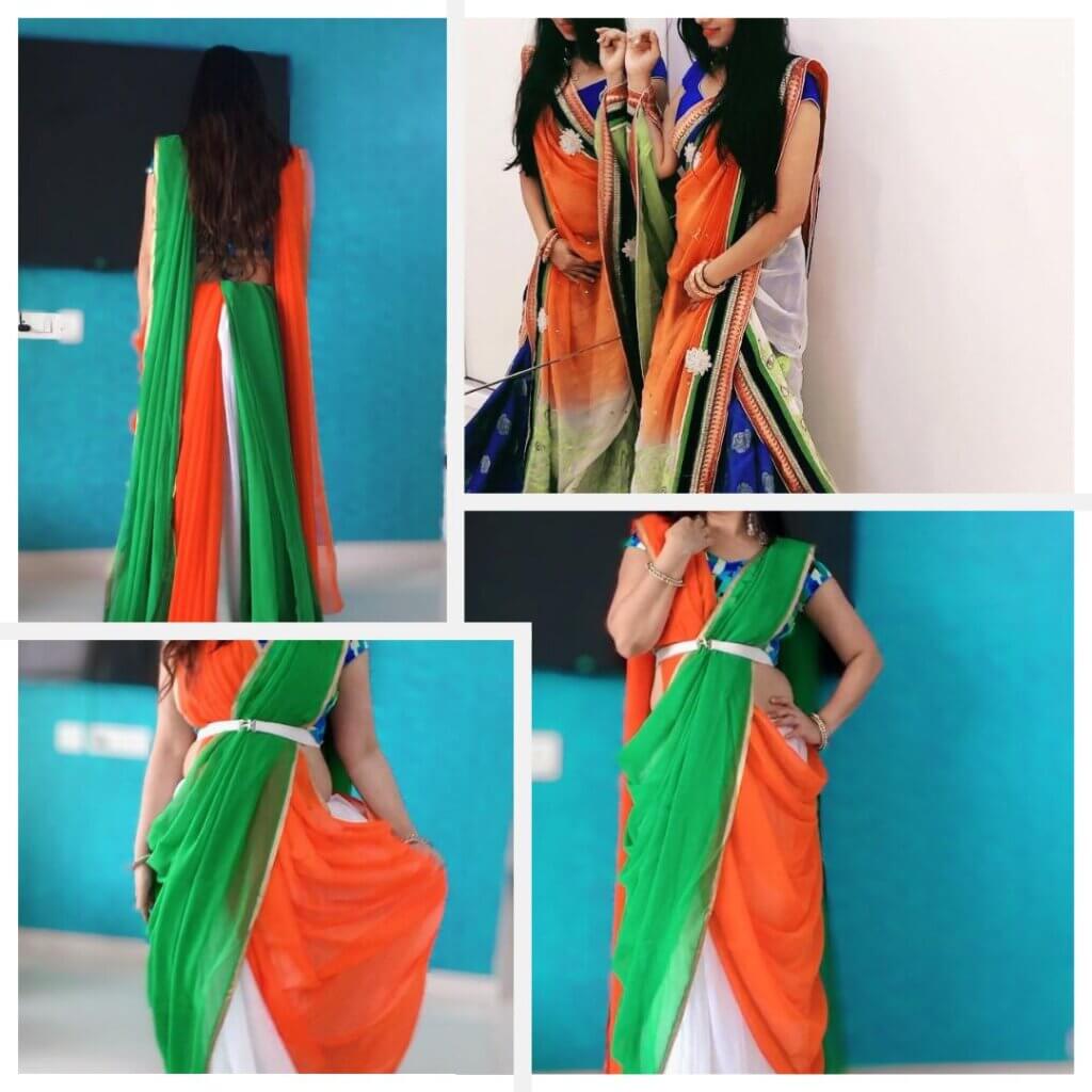 Republic Day saree draping ideas