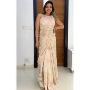 modern pallu draping