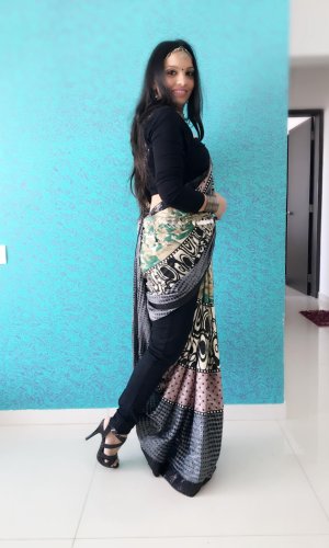 saree wearing style